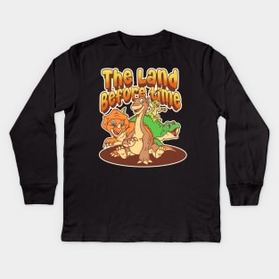 Vintage The Land Beforetime Kids Long Sleeve T-Shirt